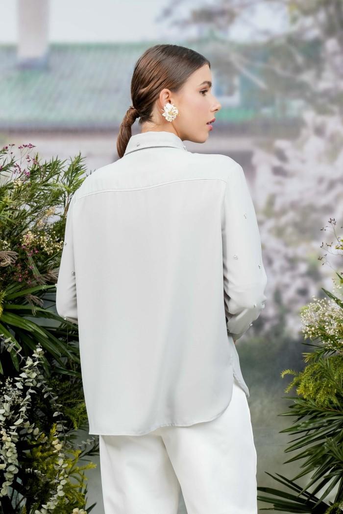 Rosemary Blouse (Minor) Earlgrey