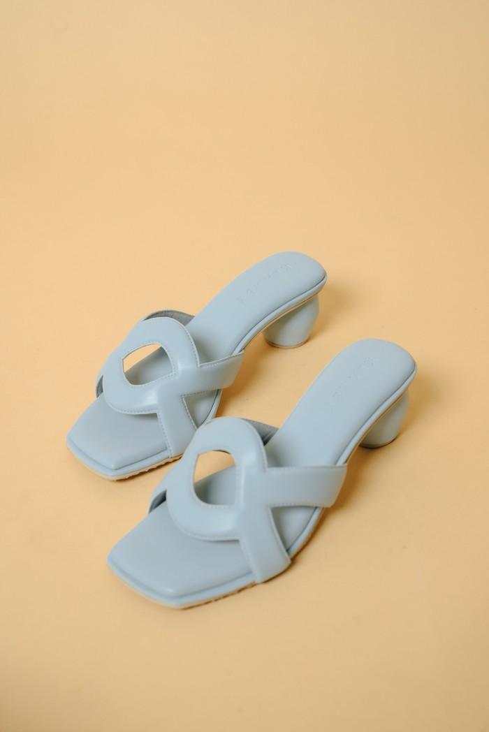 Monogram Heels (Minor) Baby Blue