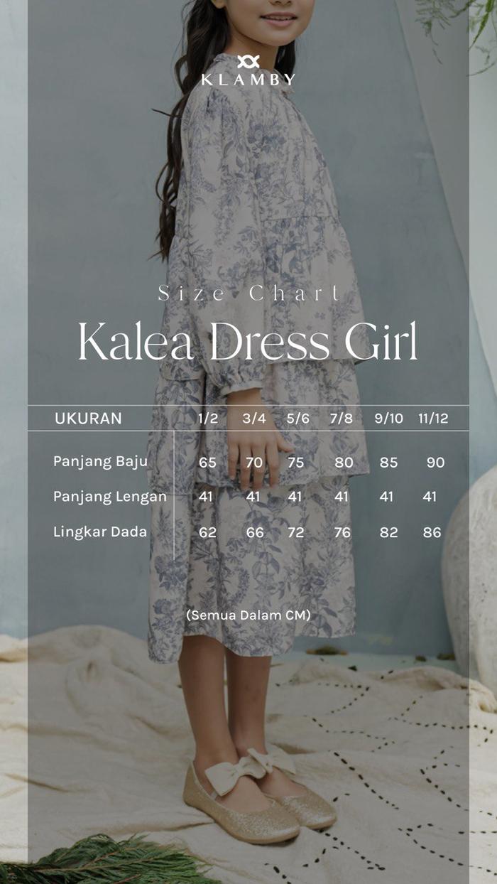 Kalea Dress Girl (Minor) Forest Cream