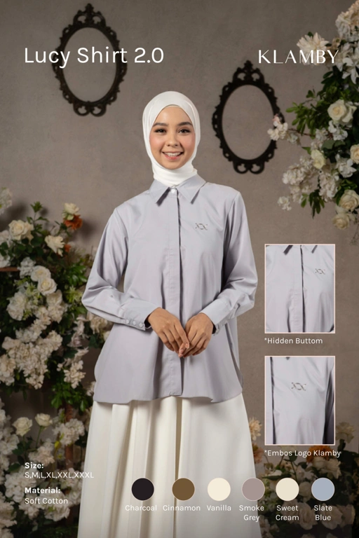 Lucy Shirt 2.0 Smoke Grey