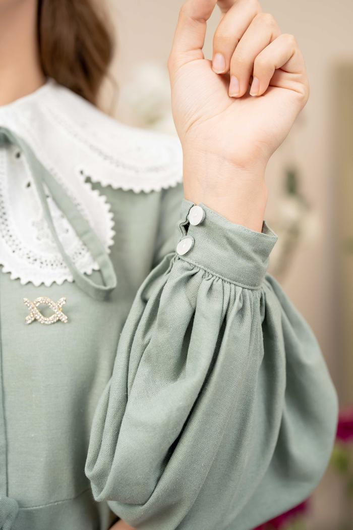 Oxford Blouse (Minor) Copper Green
