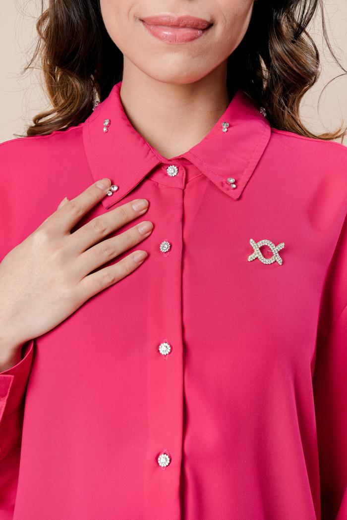 Electra Blouse Ultra Fuchsia