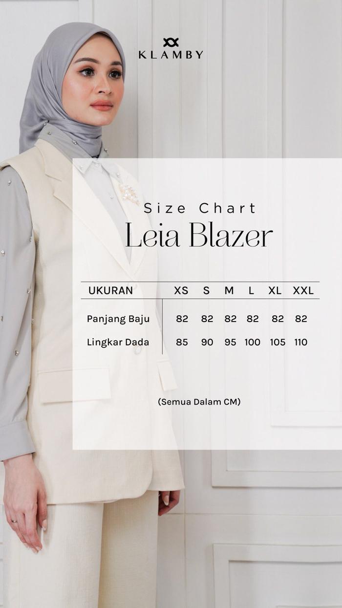 Leia Blazer Linen White