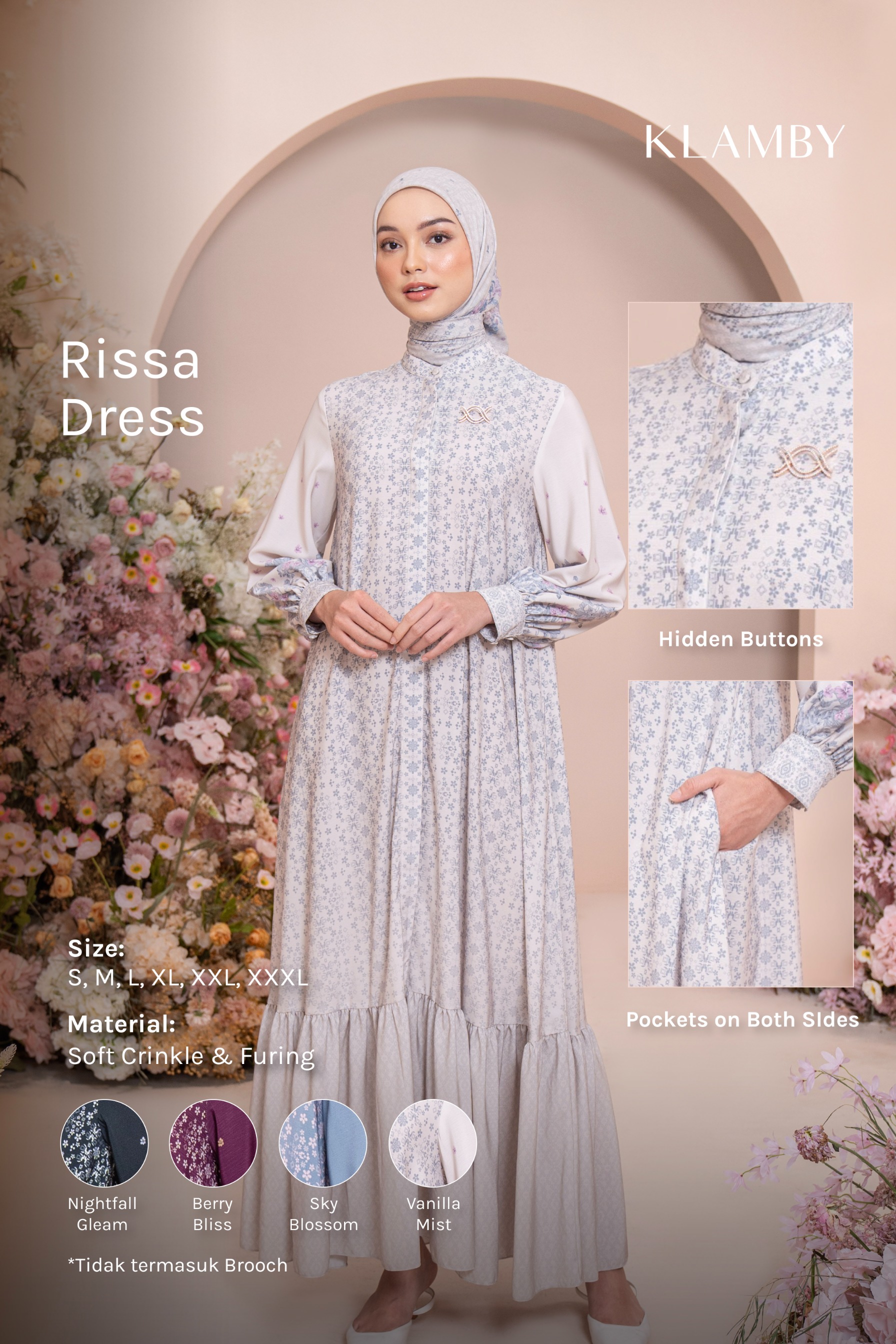 Rissa Dress Vanilla Mist