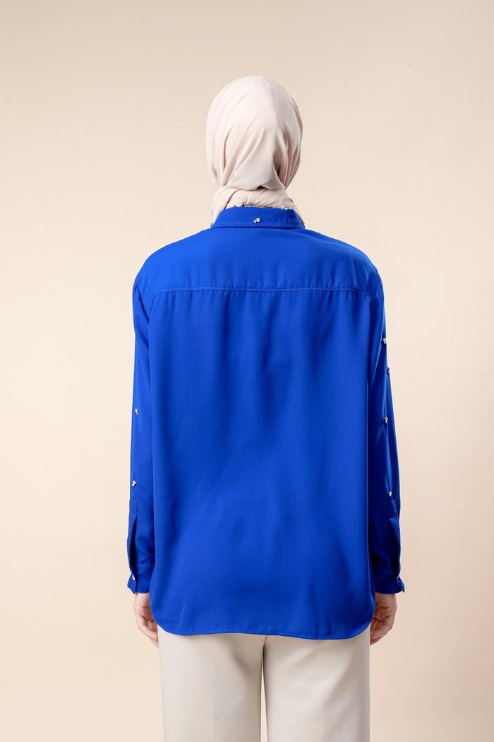 Electra Blouse Electric Blue