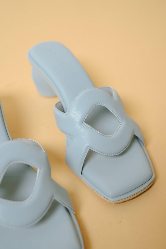 Monogram Heels (Minor) Baby Blue