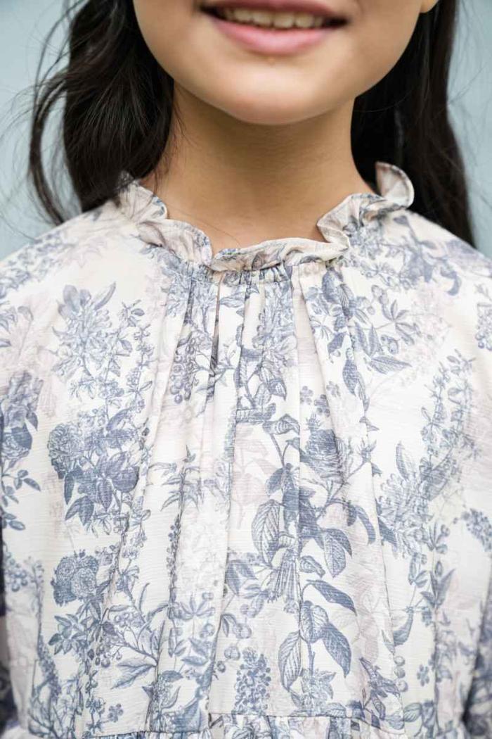 Kalea Dress Girl (Minor) Forest Cream