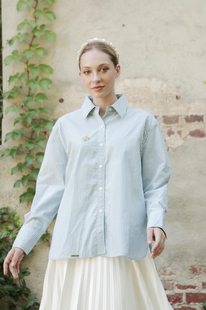 Driana Shirt Stripe Green