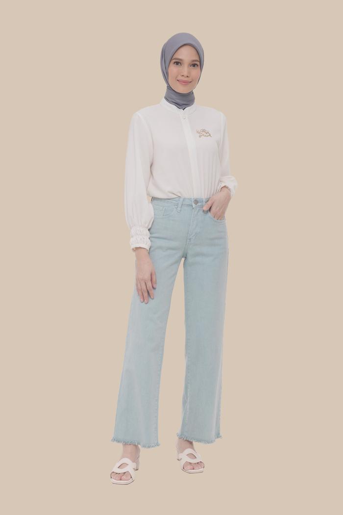 Straight Cut Denim (Minor) in Powder Blue