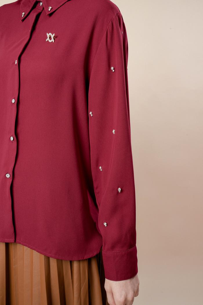 Electra Blouse Madder Red