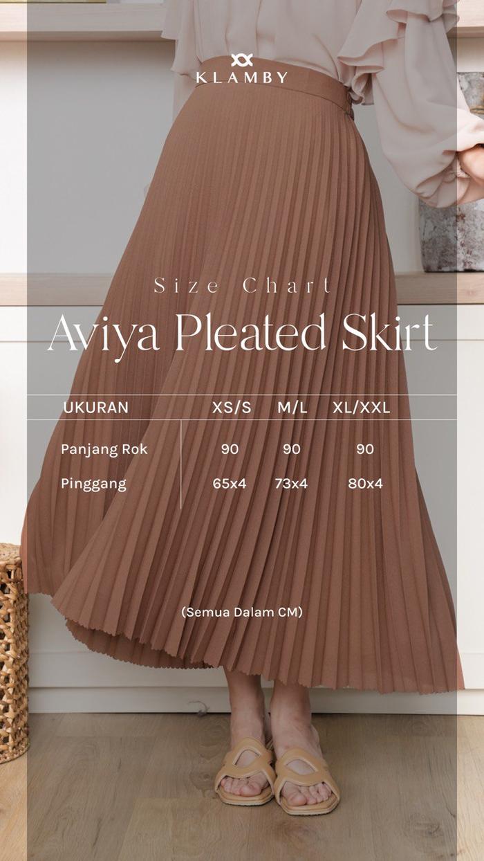 Aviya Pleated Skirt Sunset