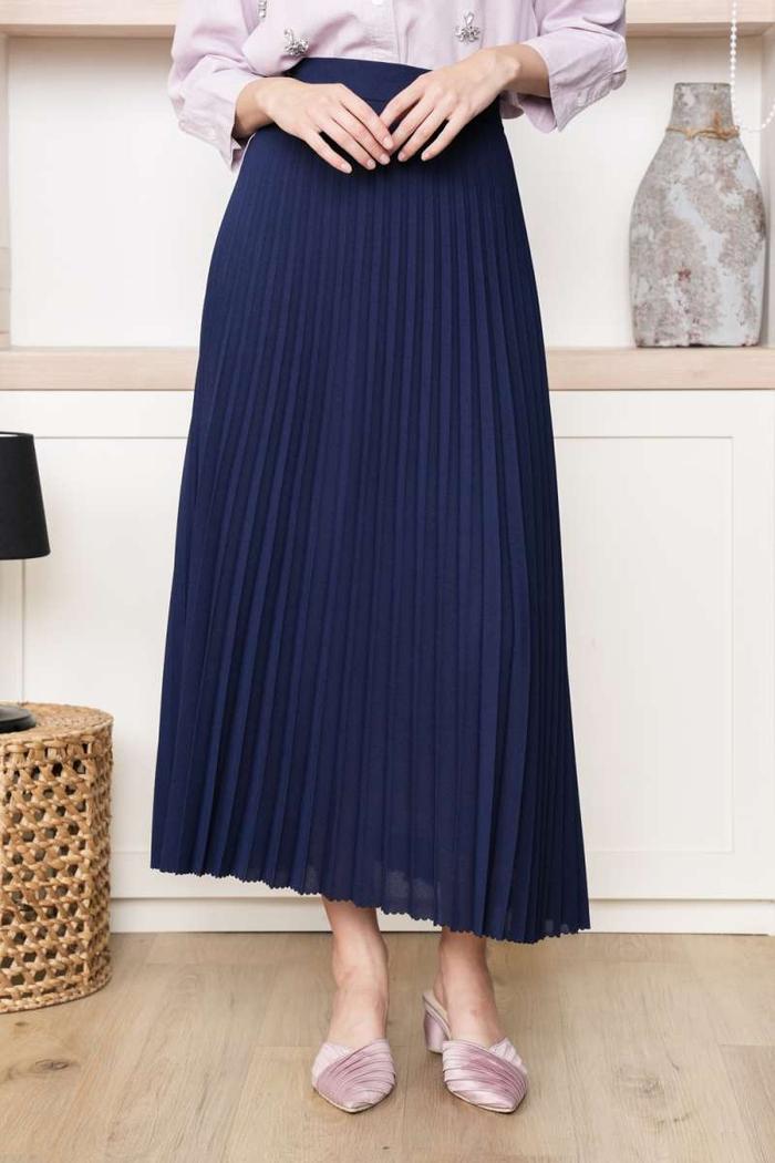 Aviya Pleated Skirt Ultra Navy