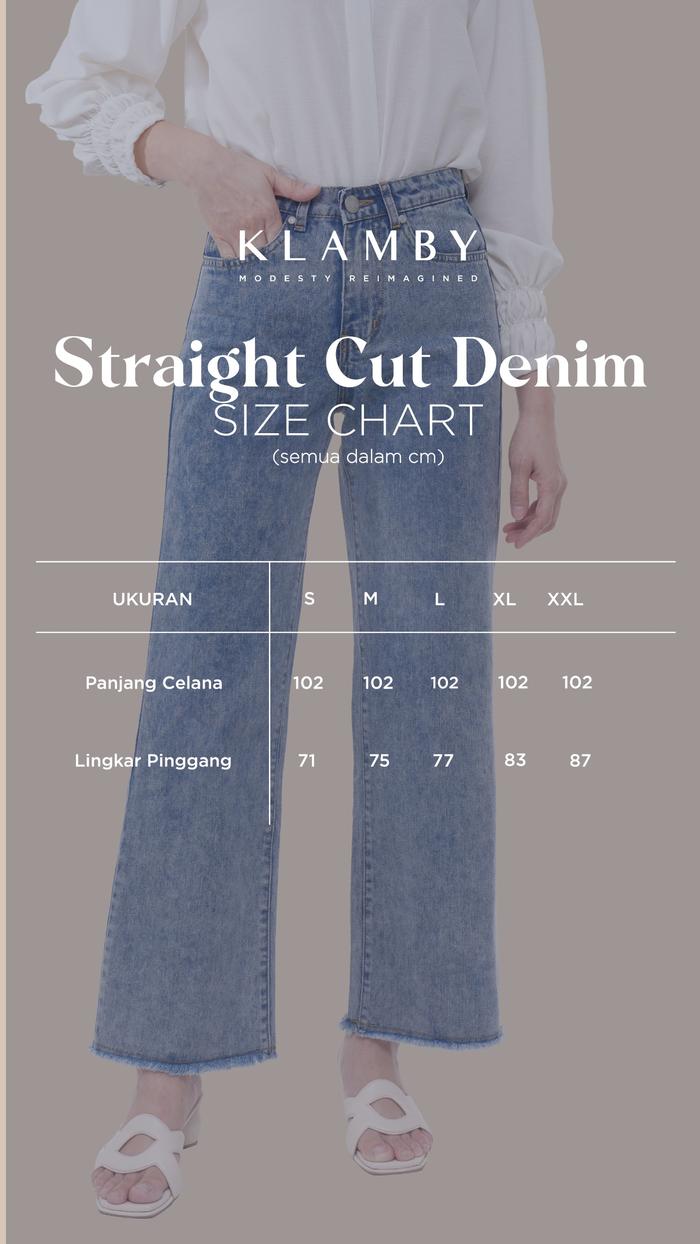 Straight Cut Denim (Minor) in Powder Blue