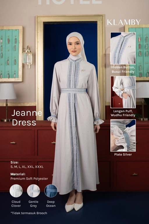 Jeanne Dress Gentle Grey