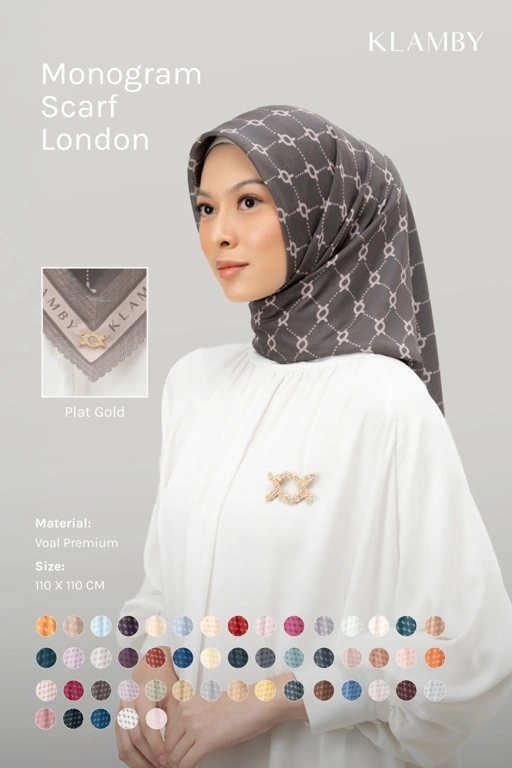 Image of Monogram Scarf London Edition I