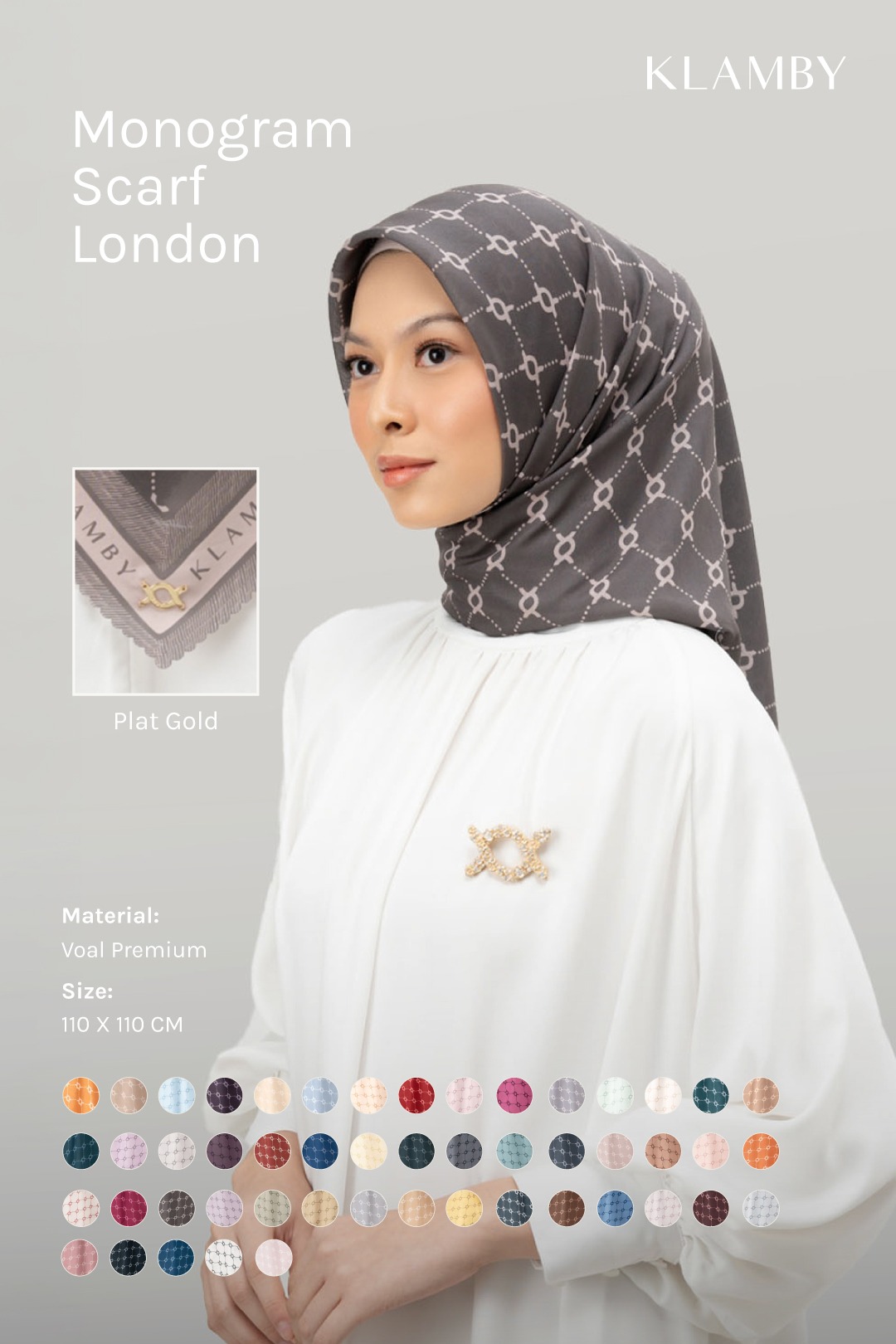 Monogram Scarf London Edition II