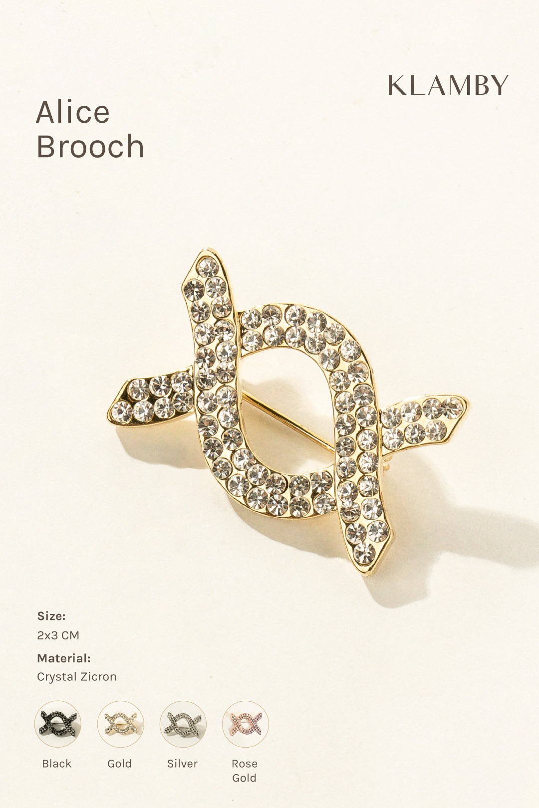 Alice Brooch Gold
