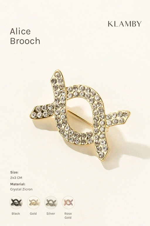 Image of Alice Brooch Gold