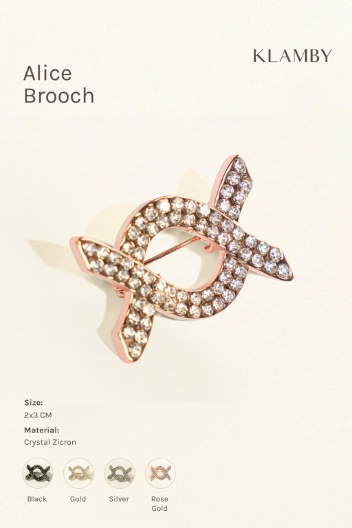 Image of Alice Brooch Rose Gold