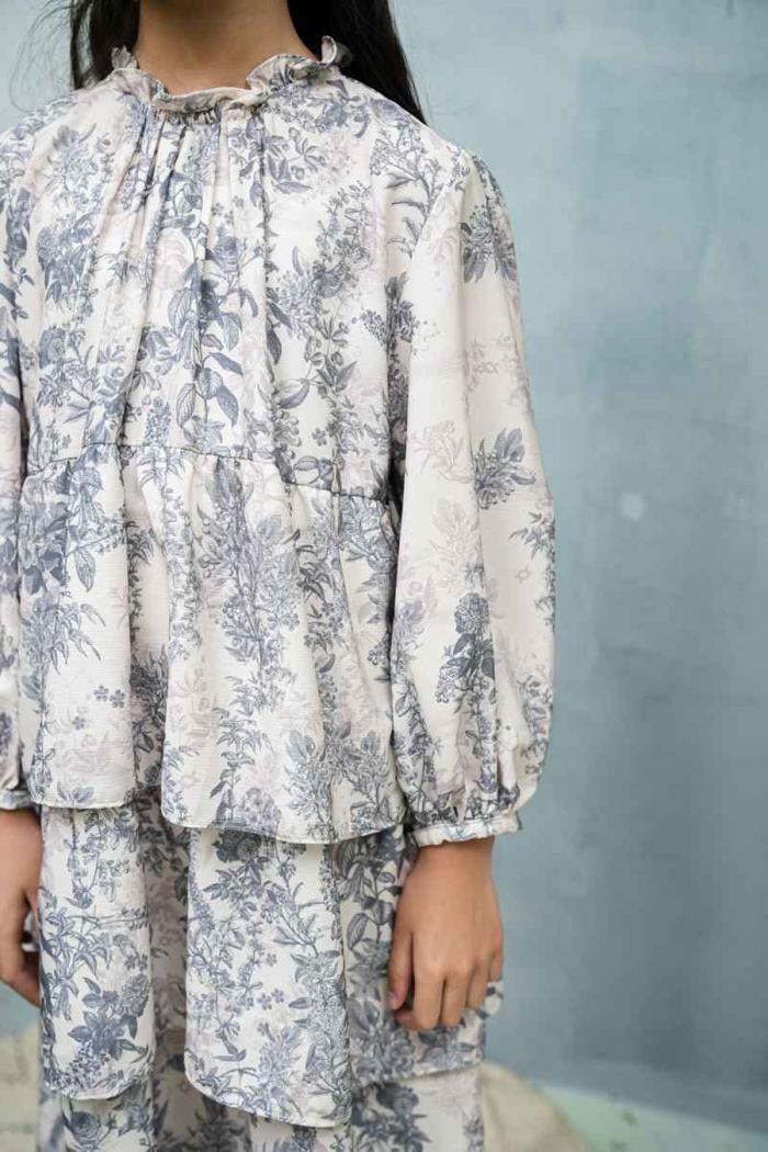 Kalea Dress Girl (Minor) Forest Cream