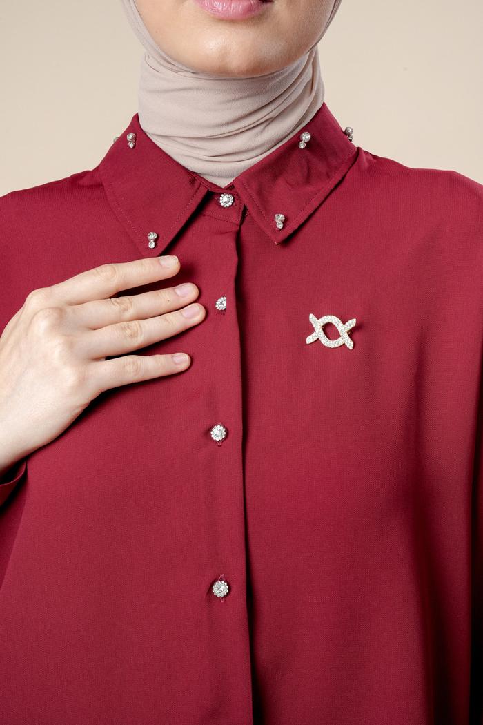 Electra Blouse Madder Red