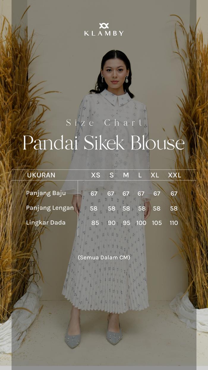 Pandai Sikek Blouse with Embellishment Savarna