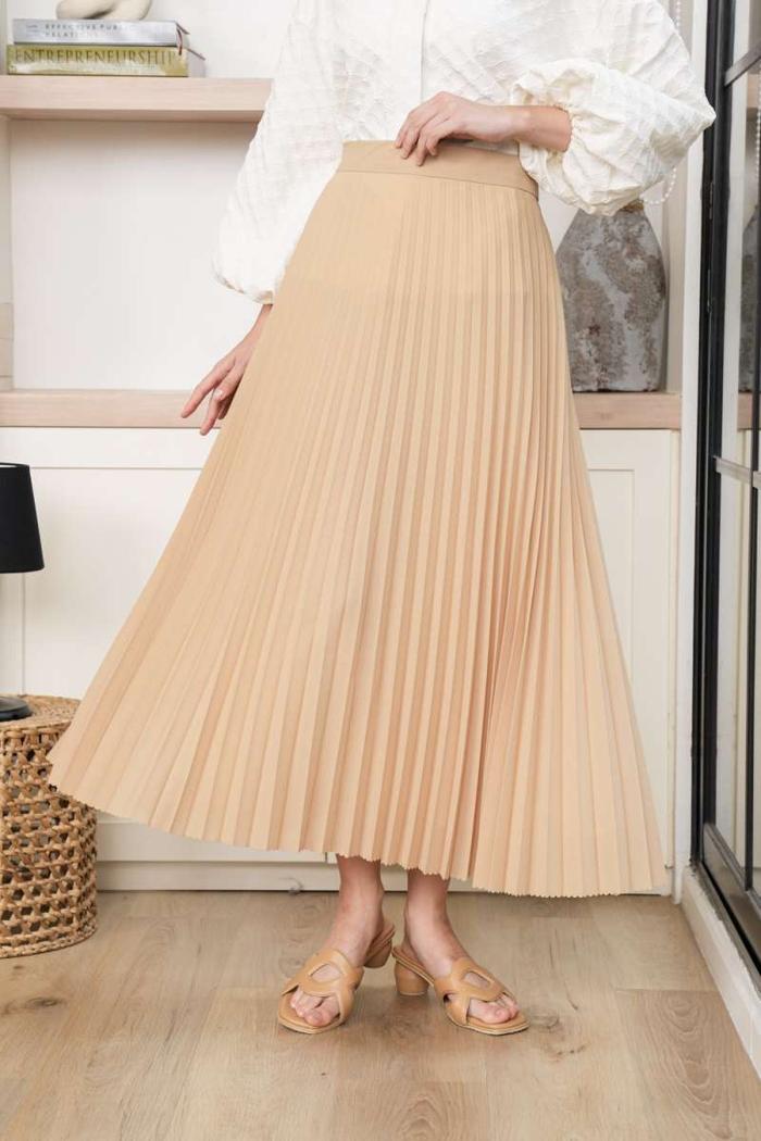 Aviya Pleated Skirt Sunset