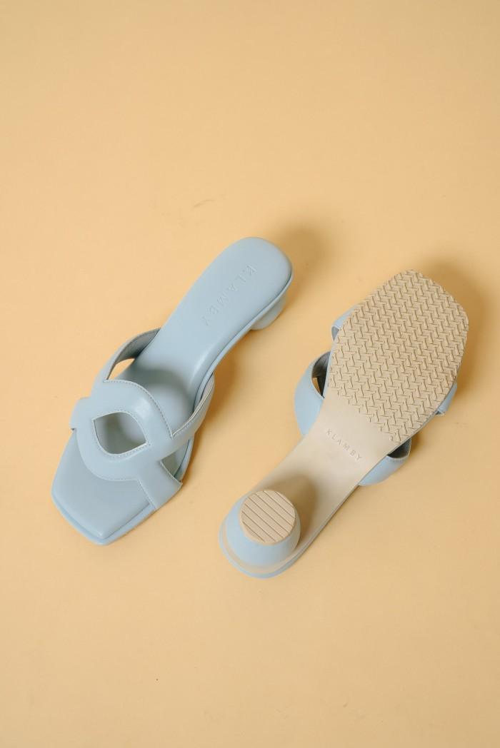 Monogram Heels (Minor) Baby Blue