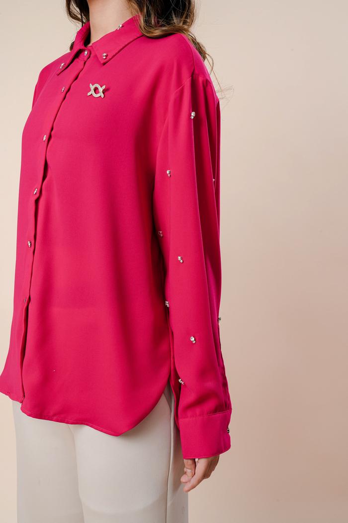 Electra Blouse Ultra Fuchsia