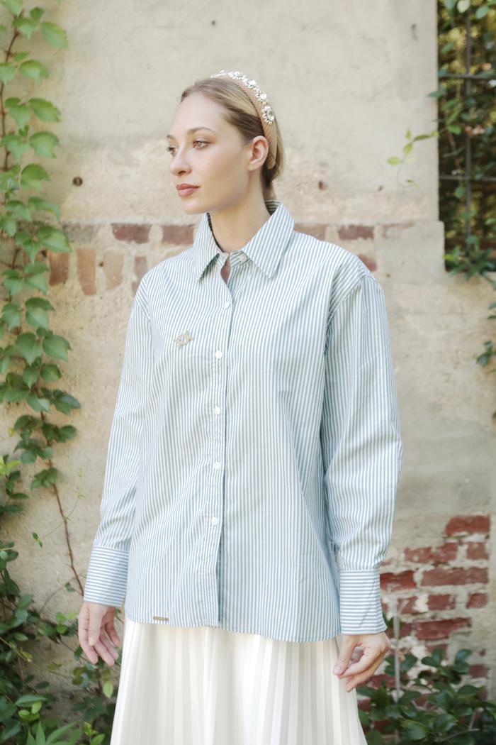 Driana Shirt Stripe Green