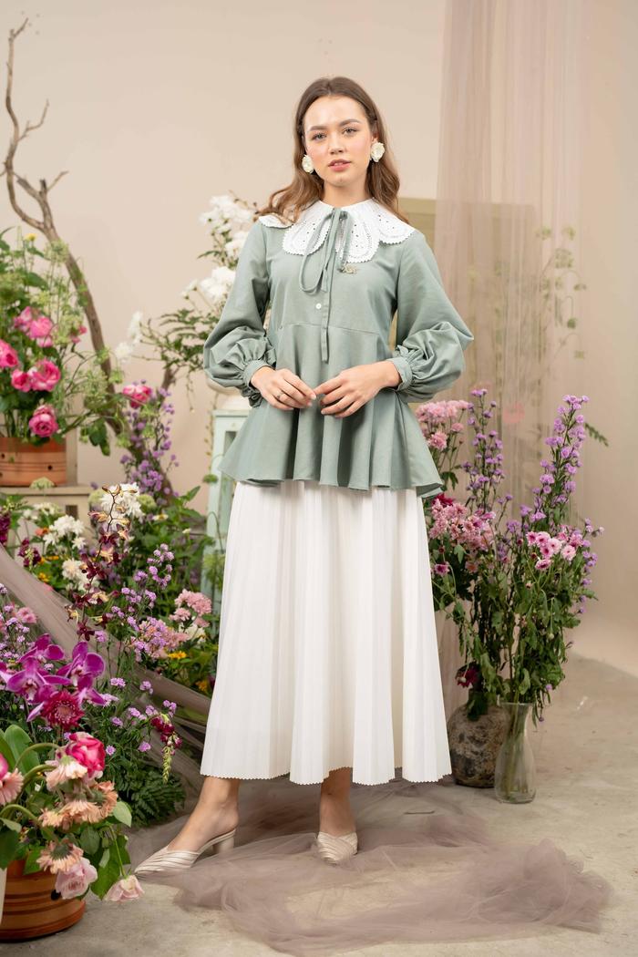Oxford Blouse (Minor) Copper Green
