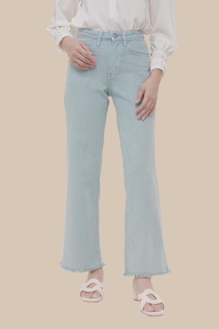 Straight Cut Denim (Minor) in Powder Blue