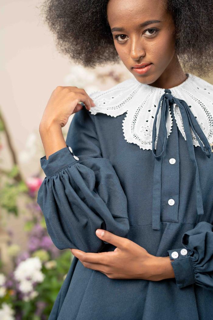 Oxford Blouse (Minor) Indigo Blue