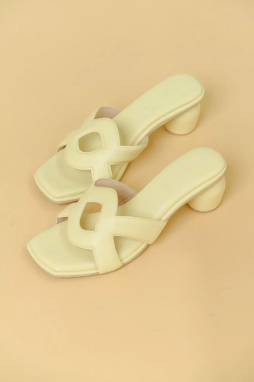 Image of Monogram Heels Daffodil