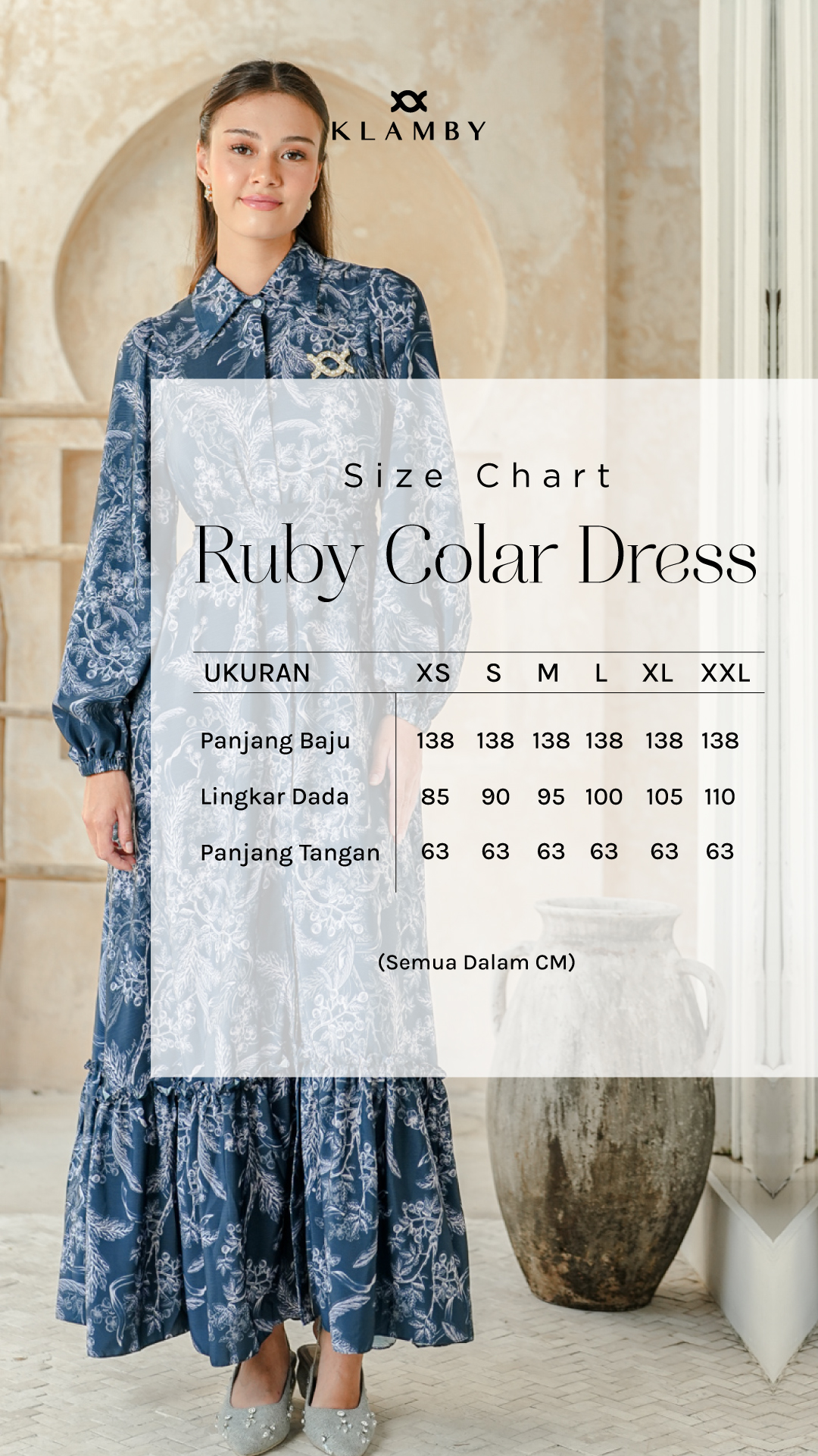 Ruby Collar Dress Lagoon Breeze