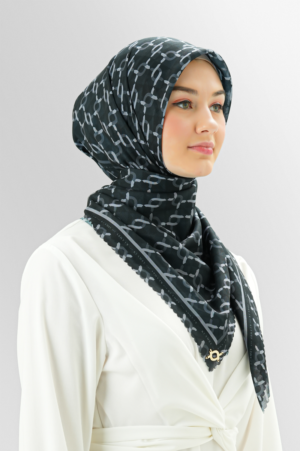 Medium Monogram Scarf I