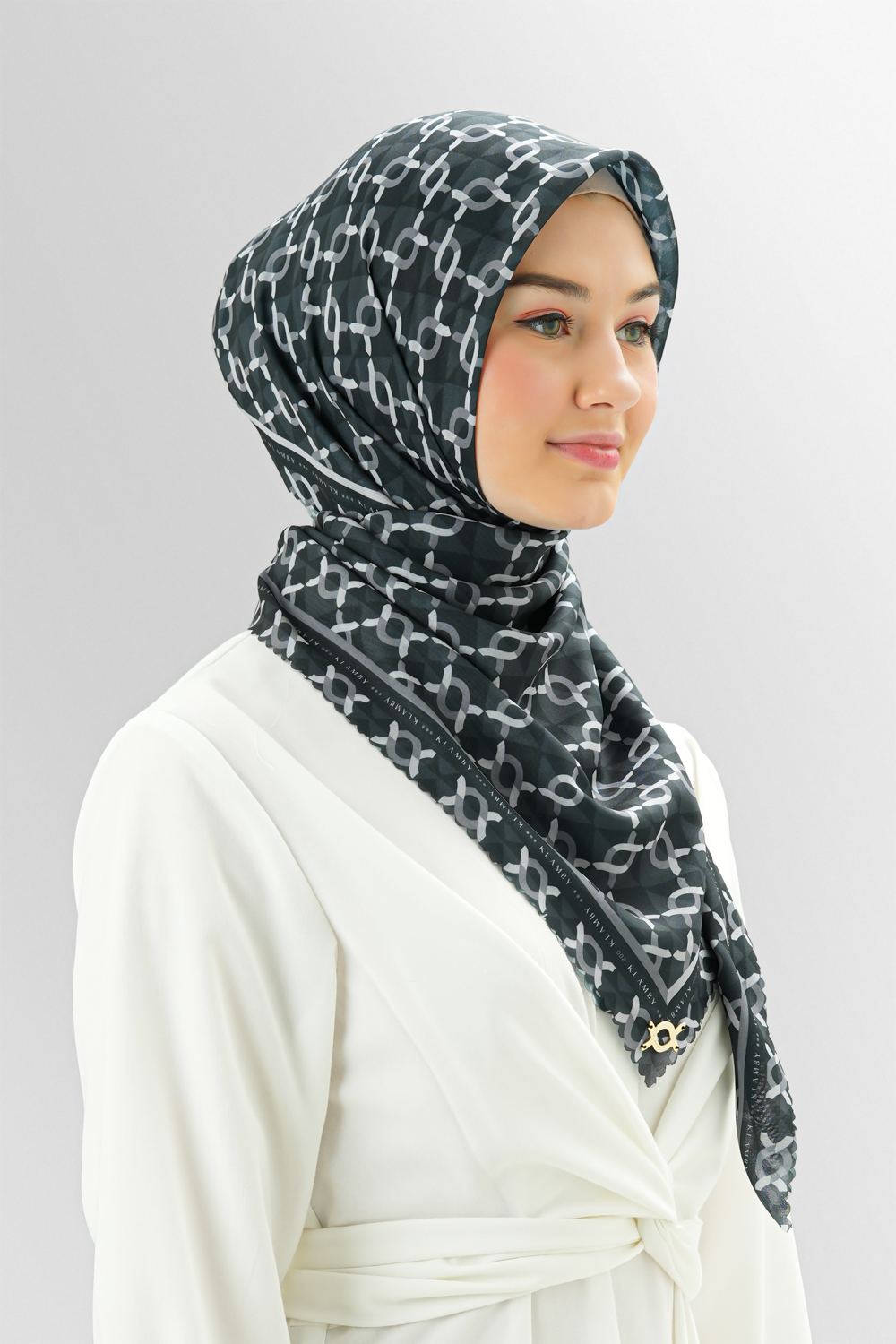 Medium Monogram Scarf I