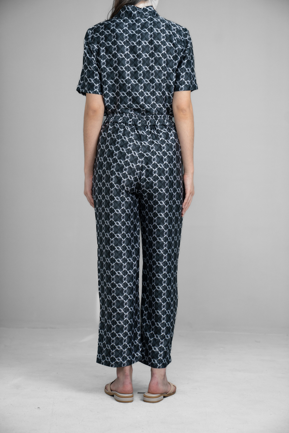 Monogram Short Sleeve Set Licorice