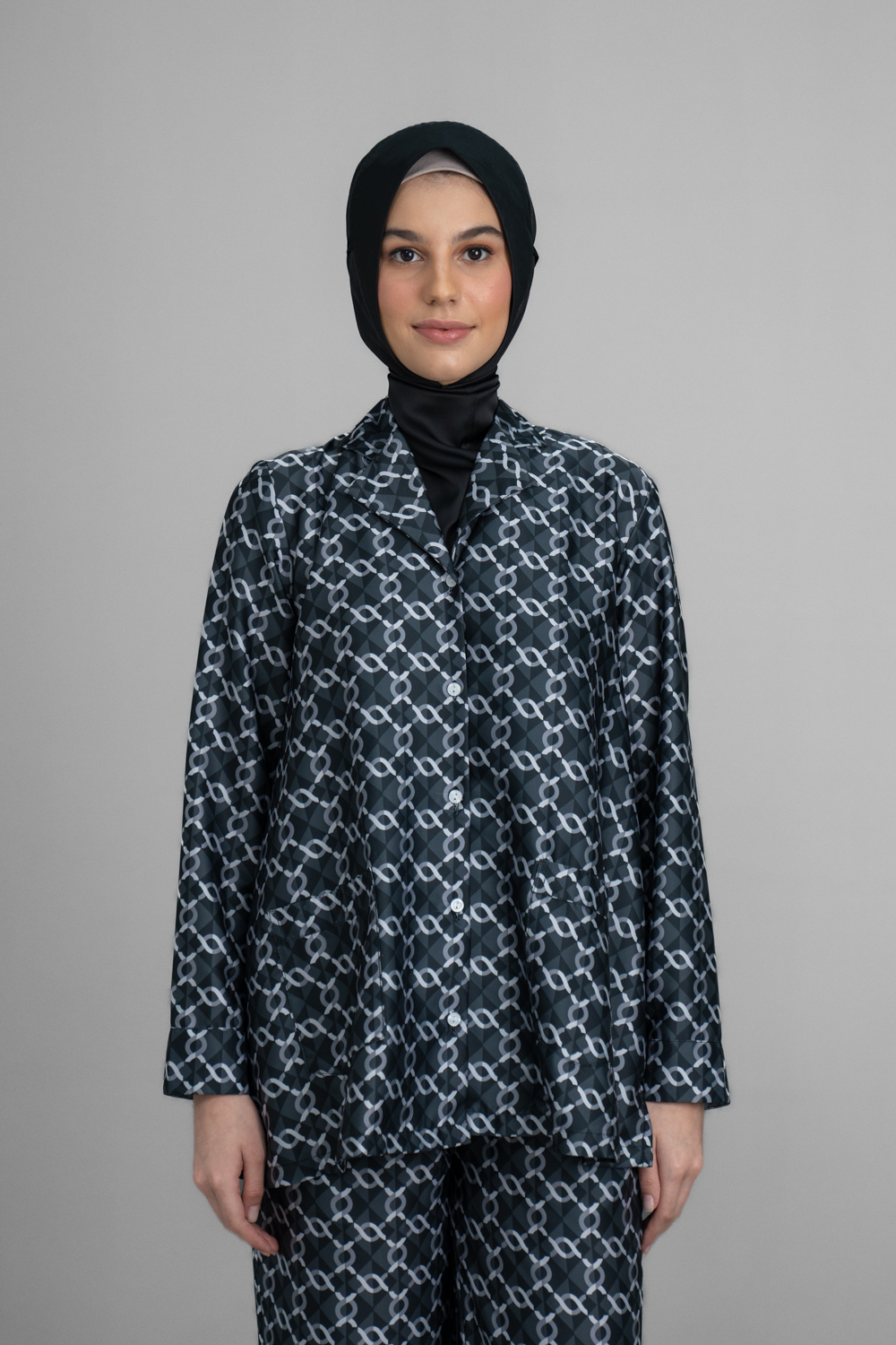 Monogram Long Sleeve Set Licorice
