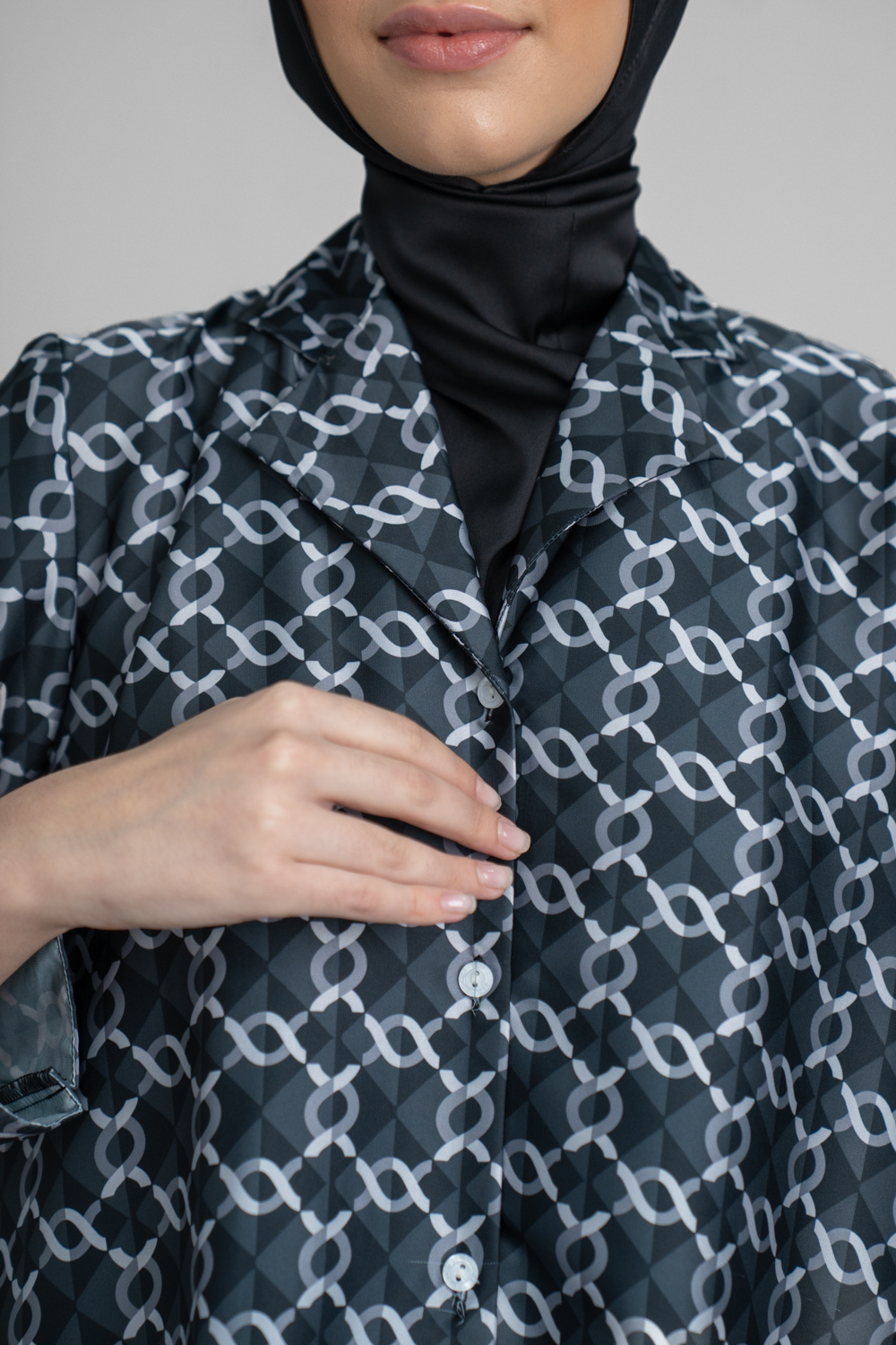Monogram Long Sleeve Set Licorice