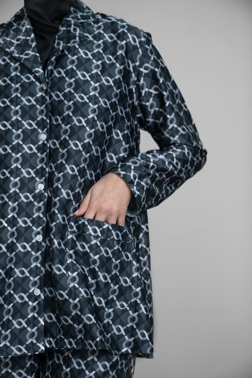 Monogram Long Sleeve Set Licorice