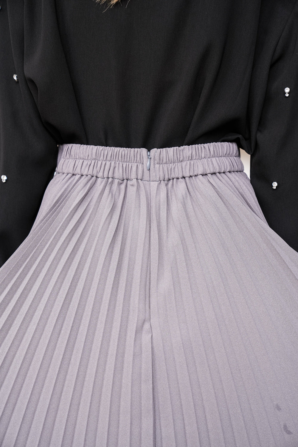 Aviya Pleated Skirt Pebble Grey (Minor)