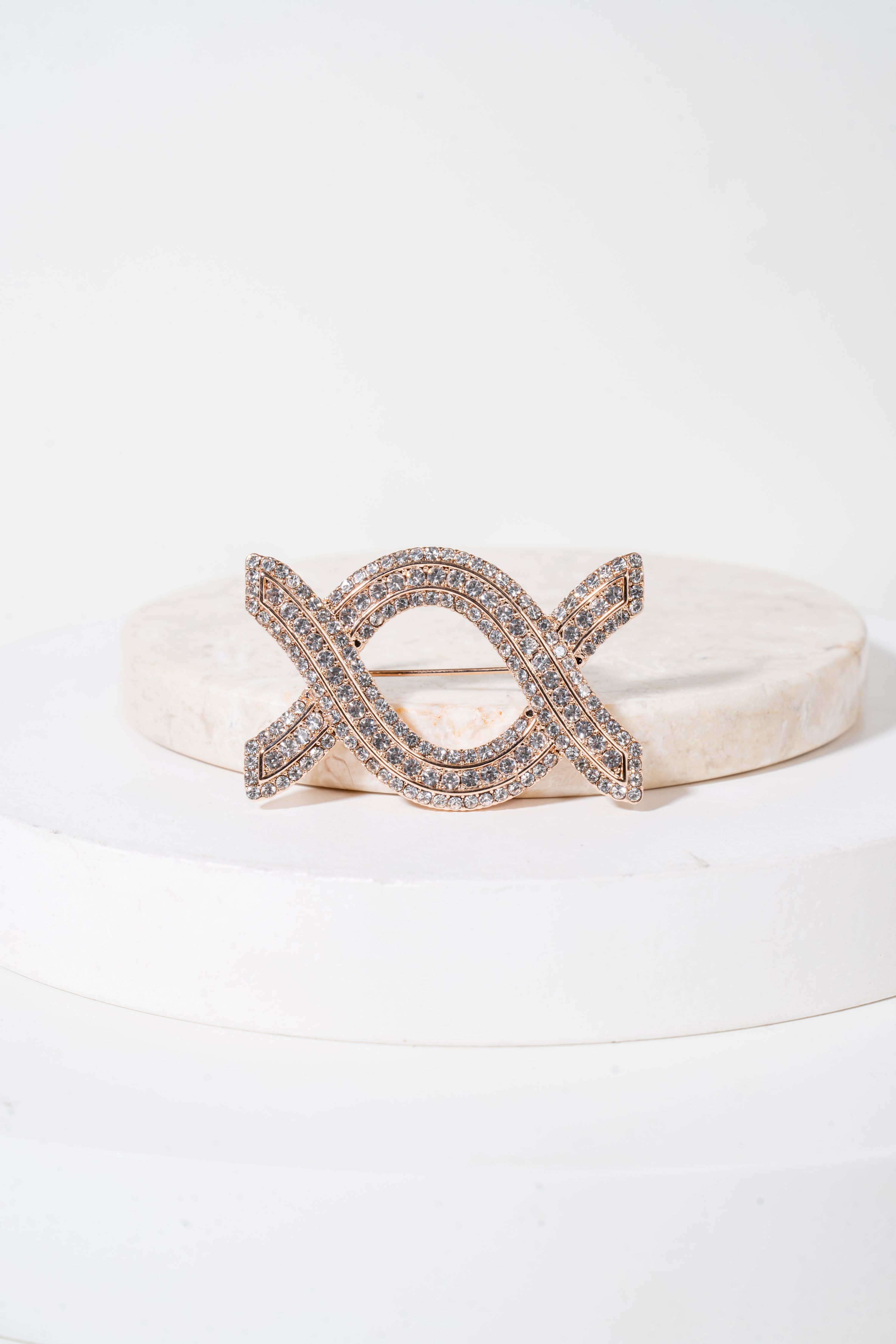 Stella Brooch Rose Gold