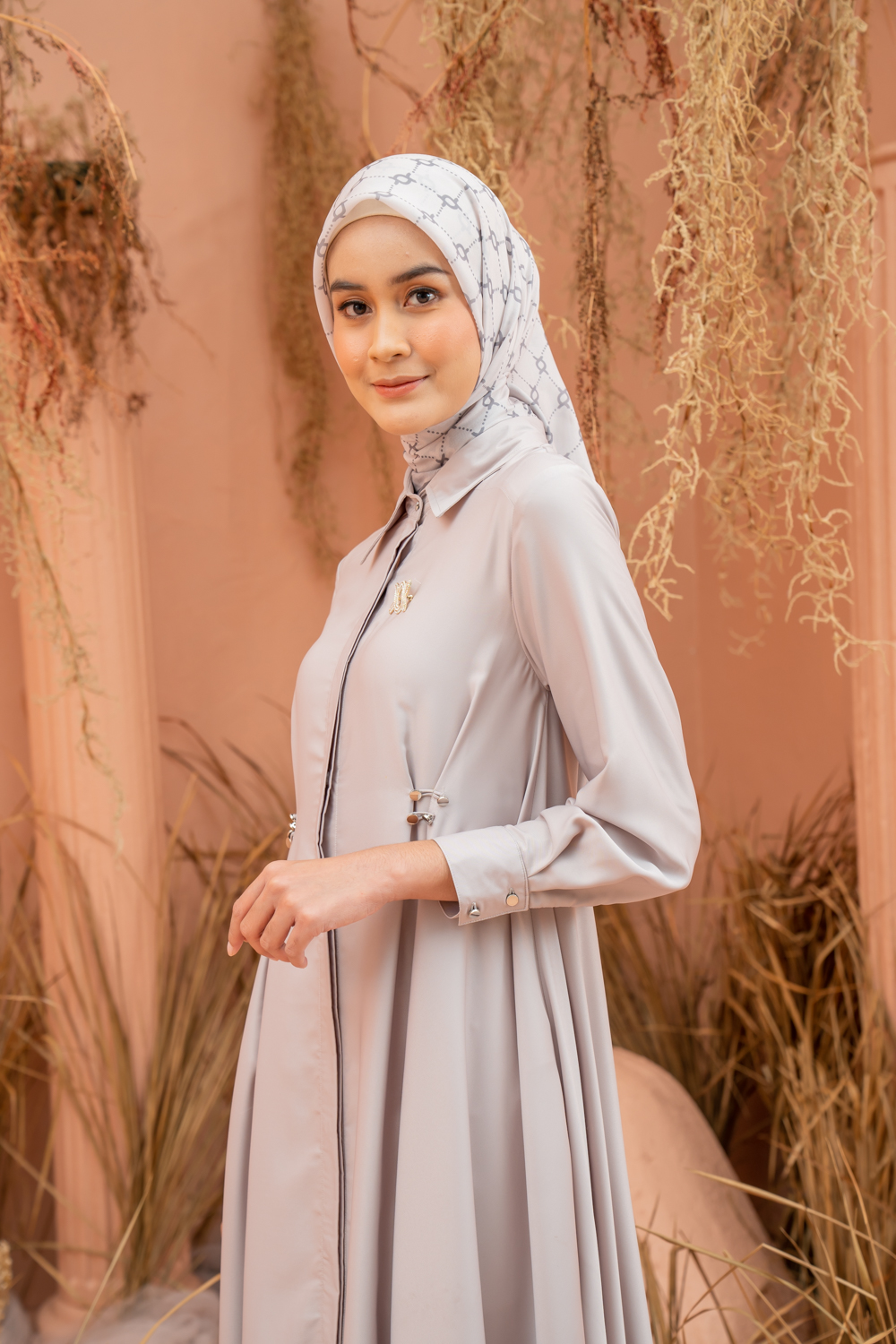 Laufey Midi Dress Coconut
