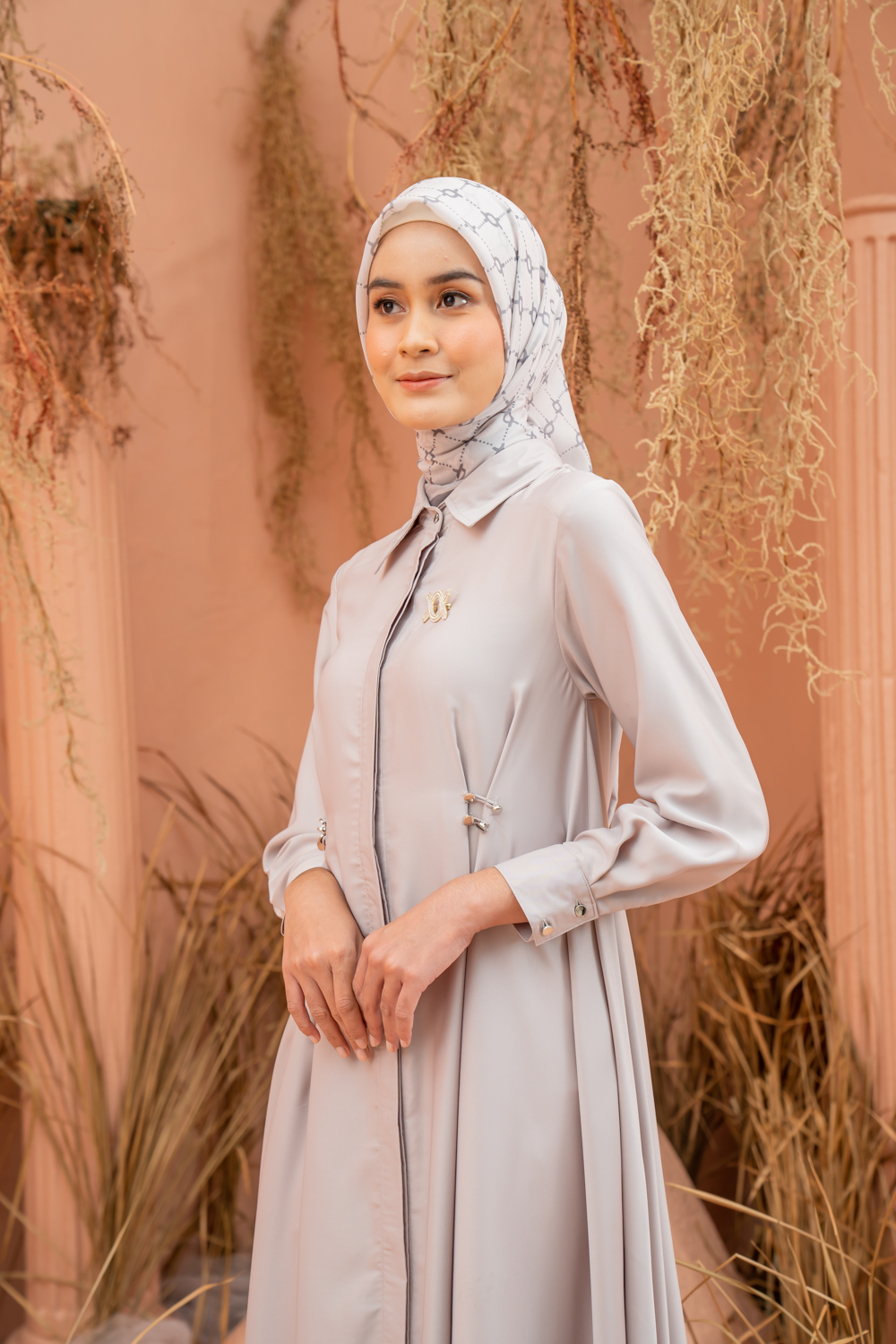 Laufey Midi Dress Coconut