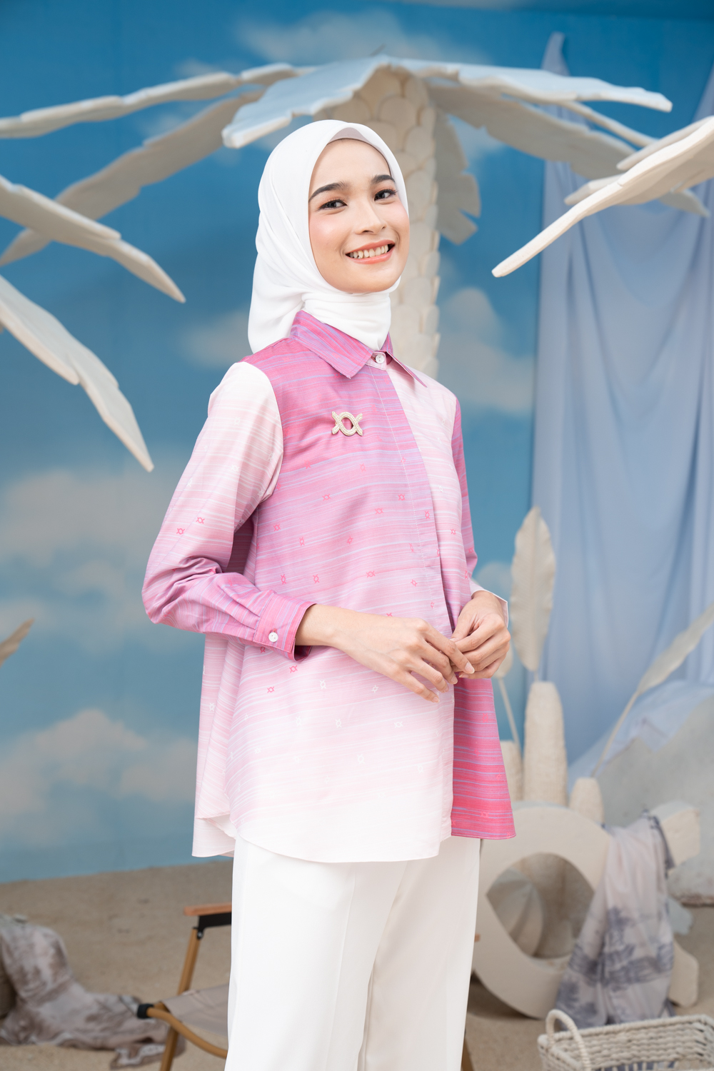 Sawarna Stripes Shirt Granita