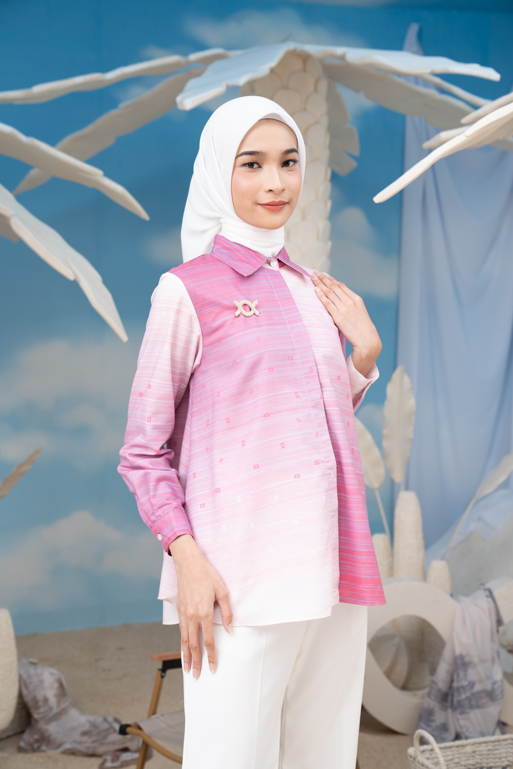 Sawarna Stripes Shirt Granita