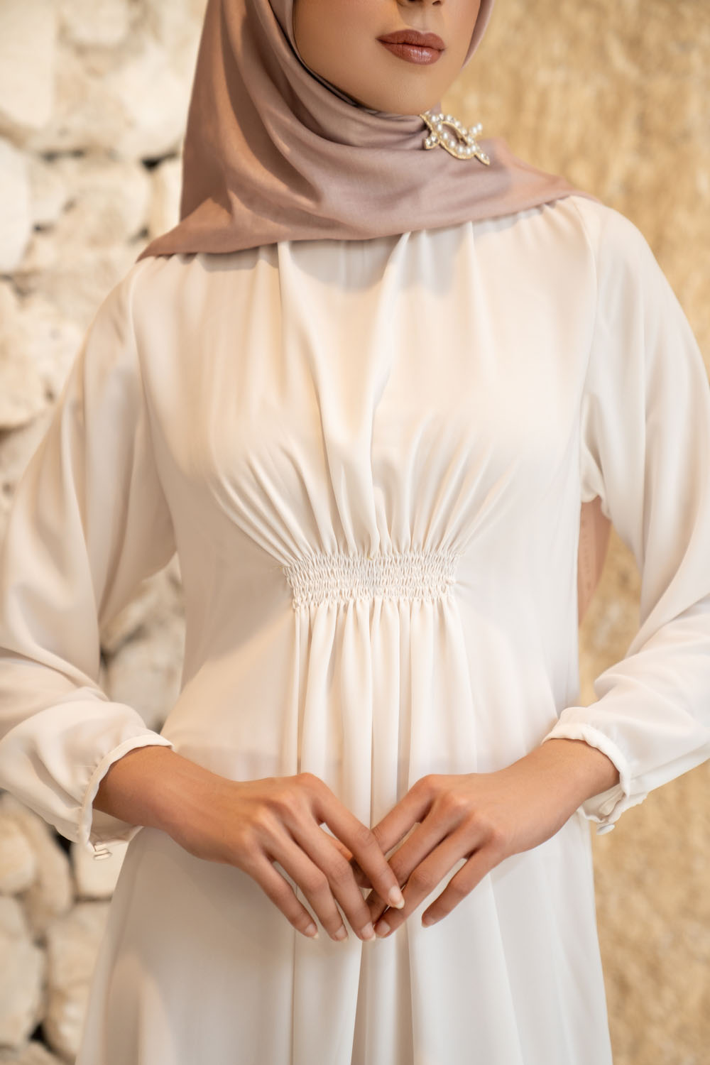 Marella Abaya Outer (Minor) Tranquil White