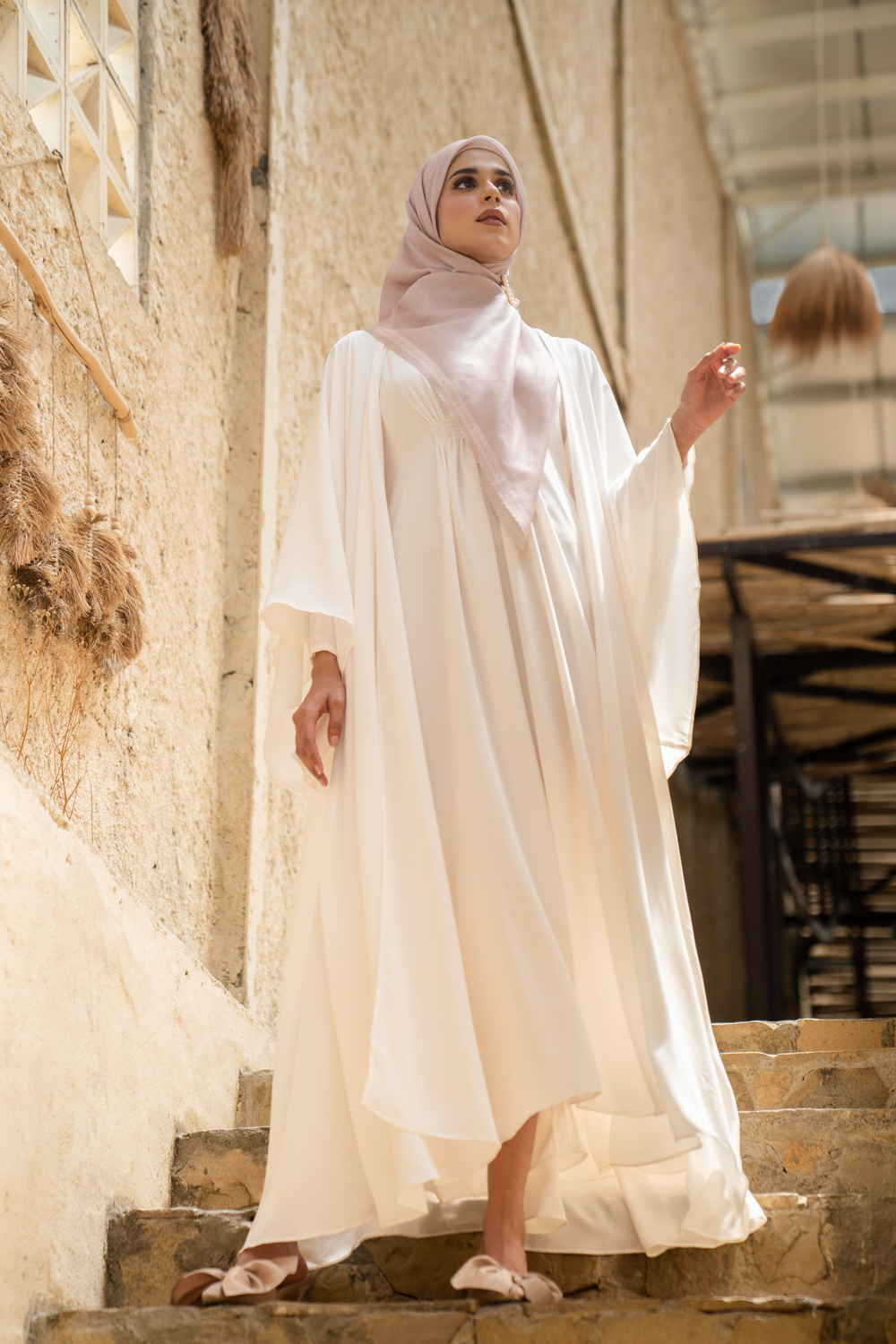 Marella Abaya Outer (Minor) Tranquil White