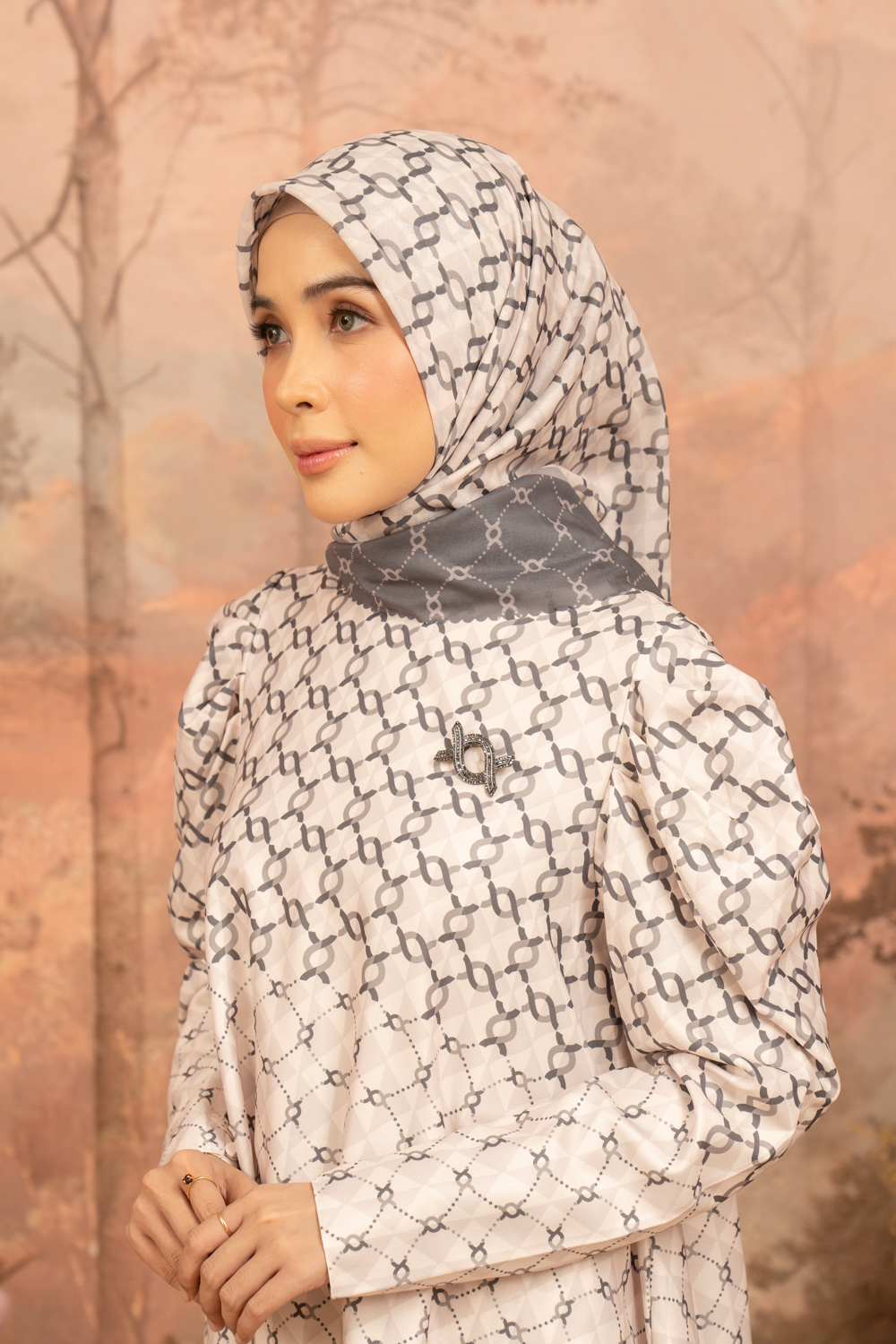 Calya Monogram Scarf